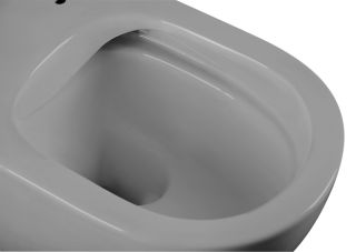 Подвесной унитаз ABBER Bequem AC1103MG безободковый серый матовый